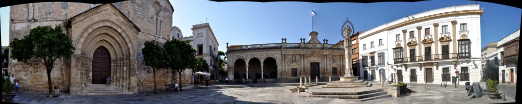 Panoramic view of Plaza Asuncion, Jerez.