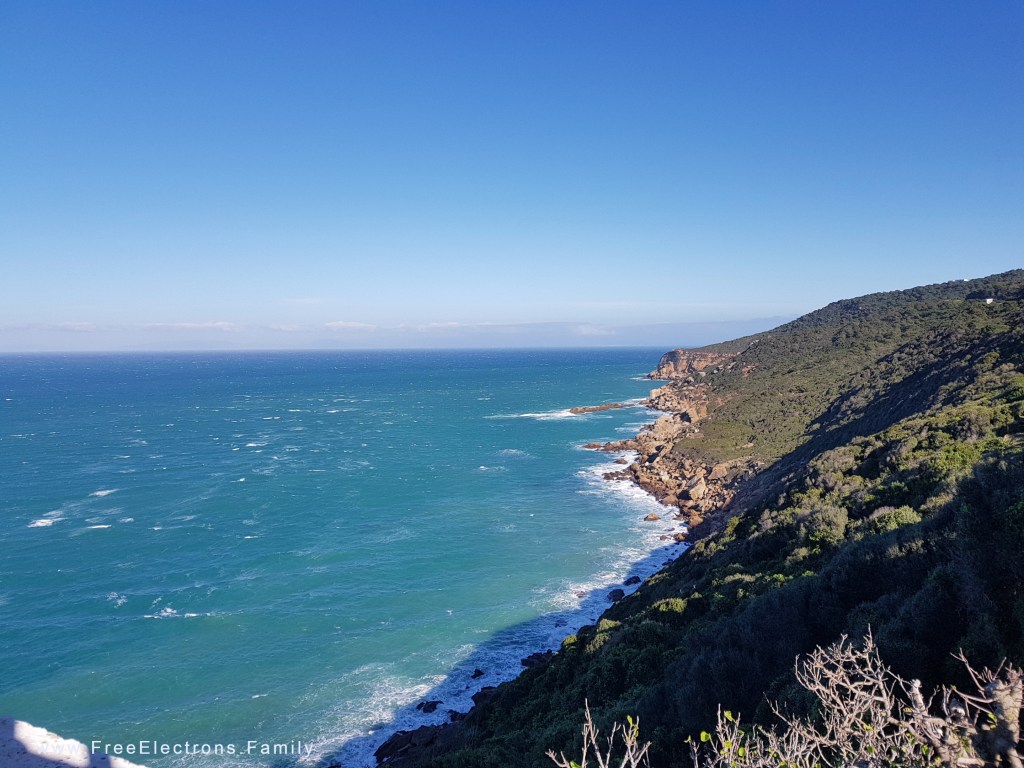 Rocky coastal seaside cliffs of Cape Spartel.